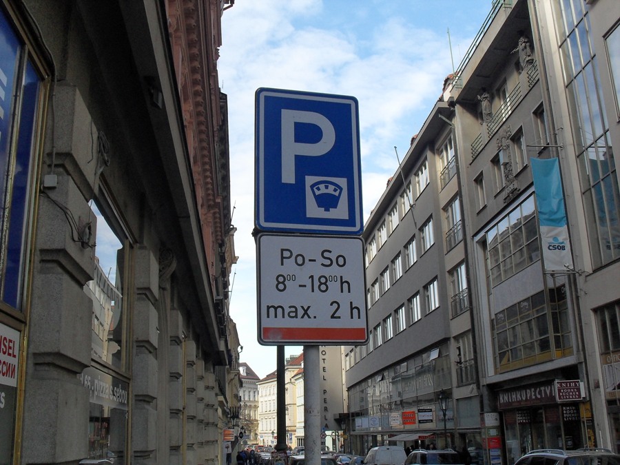 Платные парковки в Праге - Оранжевая зона