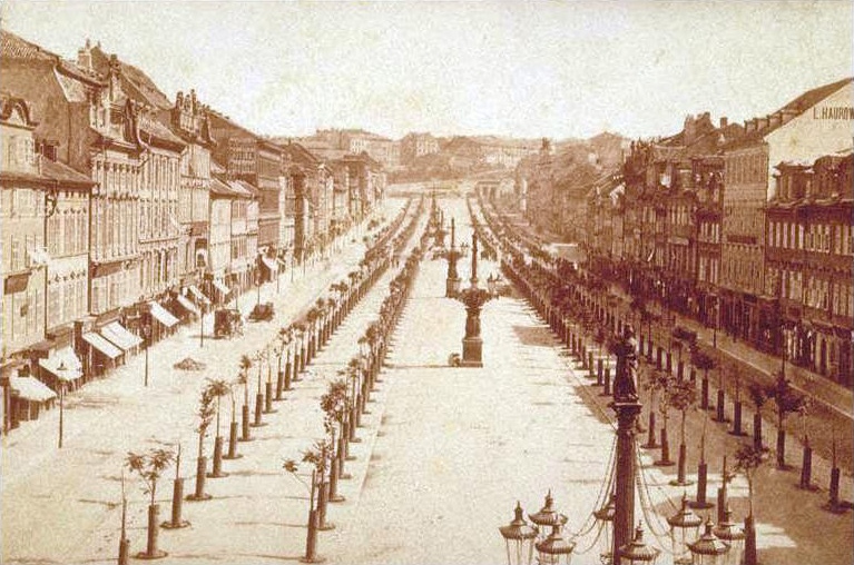 Вацлавская площадь, Прага, 1884 год